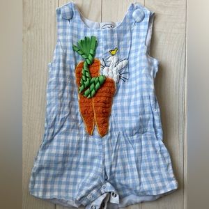 Never worn unisex Mud Pie Baby Easter romper